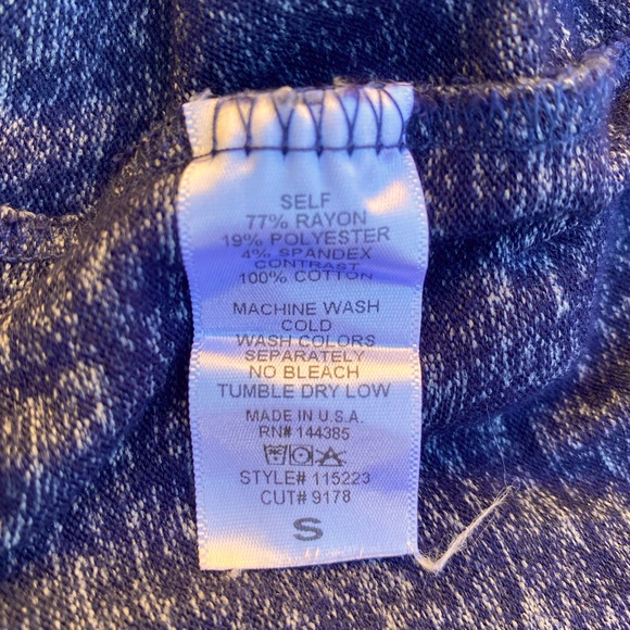 American Able | Wynette Sweatshirt Knit Top | S | Navy - Picture 5 of 6